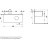 Тумба под раковину LAUFEN IL BAGNO ALESSI ONE c 4 ящиками, 120x33,2x50 см 4.2416.1.097.630.1